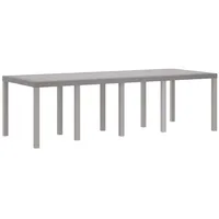 VidaXL Gartentisch 250 x 100 x 73 cm Hellgrau