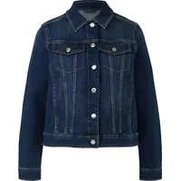 S.Oliver Elastische Slim-Fit-Jeansjacke aus Baumwollmix - blau - 36