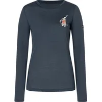 Super.natural Lil Ski Bunny LS blueberry/various (W55) XL