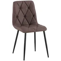 CLP Esszimmerstuhl gepolstert Clairton, Küchenstuhl mit gestepptem Bezug, mit