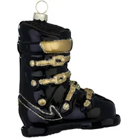 INGE-GLAS Christbaumschmuck Glas 10cm Skistiefel Figur zum Aufhängen -