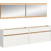 Xonox.home Drive Garderobenkombination 220x192x32 cm weiß