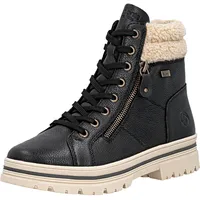 REMONTE Damen D2U74 Schnürstiefel, Schwarz, 42 EU