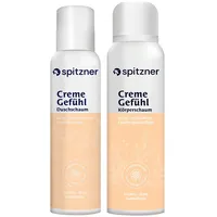 Spitzner Körperpflege-Set CremeGefühl, 2-tlg., 1x Duschschaum 1x Körperschaum