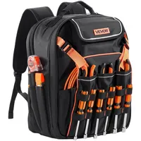 Vevor Werkzeugrucksack, 45 Taschen, Werkzeug-Aufbewahrungs-Organizer, Backpack mit Laptopfach und