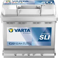 Varta C22 Dynamic SLI car battery 12V 52Ah 470A