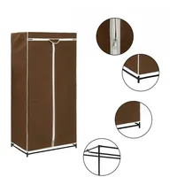 VidaXL Kleiderschrank Braun 75×50×160 cm