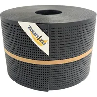 Zaunzu® Sichtschutzstreifen 50 x 19 cm Schwarz