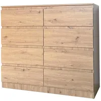 Hti-Living Moderne Kommode mit 8 grifflosen Schubladen 110 x