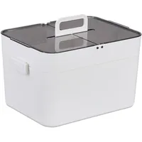 Relaxdays Hausapotheke, 5 Fächer, Erste Hilfe Kasten 2 Separate