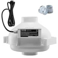 Vevor 98-114 mm Radonminderungs-Lüftersystem,260 CFM Radonminderungsset mit 2 Kupplungen,