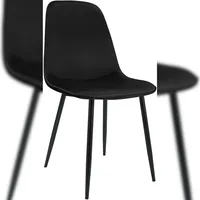 CLP Esszimmerstuhl Maryam Samt schwarz
