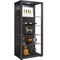 VCM Glasvitrine stehend Vitrine Glas mit ESG-Sicherheitsglas Maße ca.