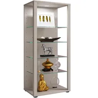 VCM Glasvitrine stehend Vitrine Glas mit ESG-Sicherheitsglas Maße ca.