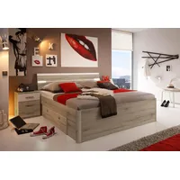 SchlafKONTOR Mars 180 x 200 cm eichefarben san remo/weiß