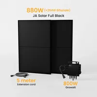 Growatt Balkonkraftwerk Bifazial 800 W Growatt Wechselrichter