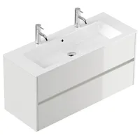 Posseik Waschbecken mit Unterschrank LIMES 120 weiß glanz 120,0