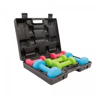 Gorilla Sports Aerobic Hantelkoffer, 12 kg bunt|blau 12kg