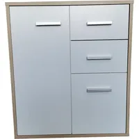 Hti-Living Kommode mit 2 Schubladen Nina Sonoma/Weiß