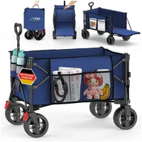 Lawa living and lifestyle Faltbarer Bollerwagen 130 l Heckklappe