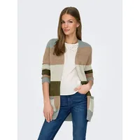 Only Strickjacke ONLLESLY L/S OPEN CARDIGAN KNT NOOS grün