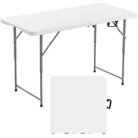 Vevor Klapptisch Buffettisch tragbarer Allzwecktisch 122 cm, rechteckiger Kunststofftisch