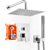 Vevor Duscharmatur Regenduschsystem fürs Badezimmer Duschsystem mit 254 mm
