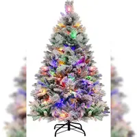 Costway Künstlicher Weihnachtsbaum Grün 136 cm