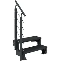 DOLLE Außentreppe Gardentop 2 Stufen 100 cm inkl. Geländer