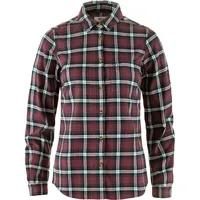 Fjällräven Damen Övik Flannel Shirt, Port/Breeze Blue, XXL