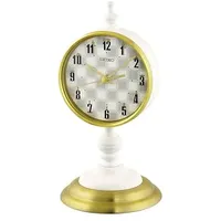 Seiko Clock Tischuhr Gold-weiß