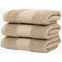 Wolkenfeld Gästehandtuchset 3-tlg. beige