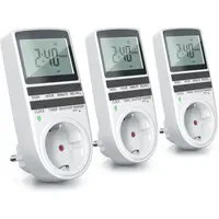 Bearware 3x Zeitschaltuhr LCD-Display / 3680W / 10 konfigurierbare