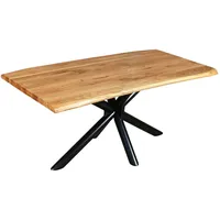 Main Möbel Esstisch mit gedrehter Kante 220x100cm 'Matrix' Wildeiche