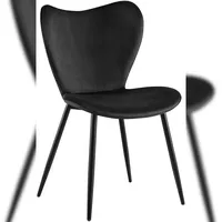 CLP Esszimmerstuhl Maika Samt schwarz
