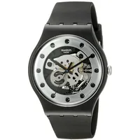 Swatch Herren Digital Quarz Uhr mit Silikon Armband Suoz147