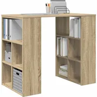 VidaXL Eckschreibtisch Sonoma Eiche braun