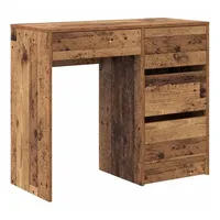 VidaXL Schreibtisch mit Regal Altholz Braun