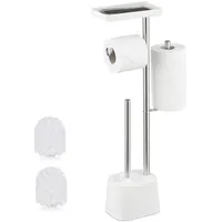 Relaxdays WC Garnitur, HBT: 65,5 x 29 x 11