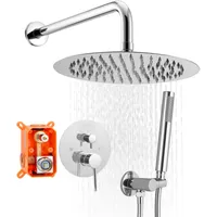 Vevor Duscharmatur Regenduschsystem fürs Badezimmer Duschsystem mit 254 mm