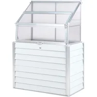 Beliani Novoli Balkongewächshaus verzinkt Weiß HKP 4 mm 0,62