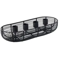 Villeroy & Boch Black Xmas Adventskranz, oval