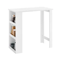 SoBuy Bartisch 112 x 57 x 106 cm Weiß