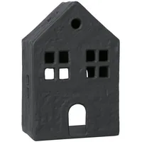 Villeroy & Boch Black Xmas Windlicht Haus, 12x7x19 cm,