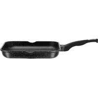 GSW Grillpfanne TITANIUM GRANIT Advanced PFAS-freie Antihaft-Beschichtung eckig ...