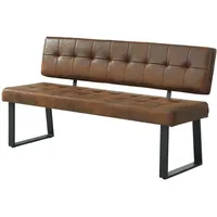 B&D home B&D home® Sitzbank, Braun, Textil, 4-Sitzer, 160x86x56