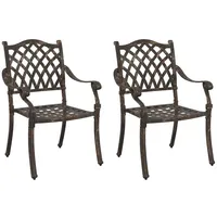 VidaXL Gartenstuhl 56 x 55 x 92,5 cm bronze