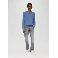 QS Slim-fit-Jeans QS, Herren, Gr. 33, Länge 32, grau