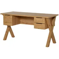 Jahnke Schreibtisch X-Club Eiche / Braun