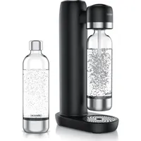 Arendo Wassersprudler Soda Maker schwarz + 2x 1000 ml